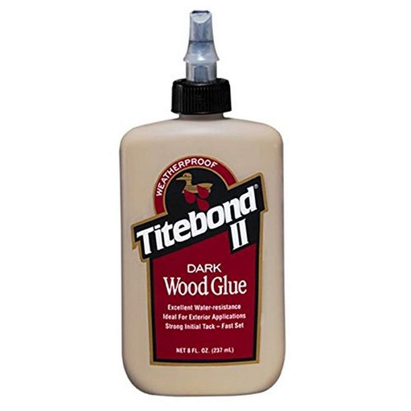 Titebond 3703 Cross-Linking Polyvinyl Acetate Dark Wood Glue, 8 Oz, Bottle, Light, Liquid, 8 Ounce, Brown